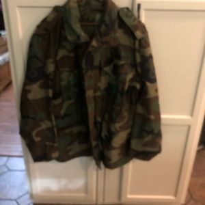 Authentic Military Camouflage Woodland Field Coat